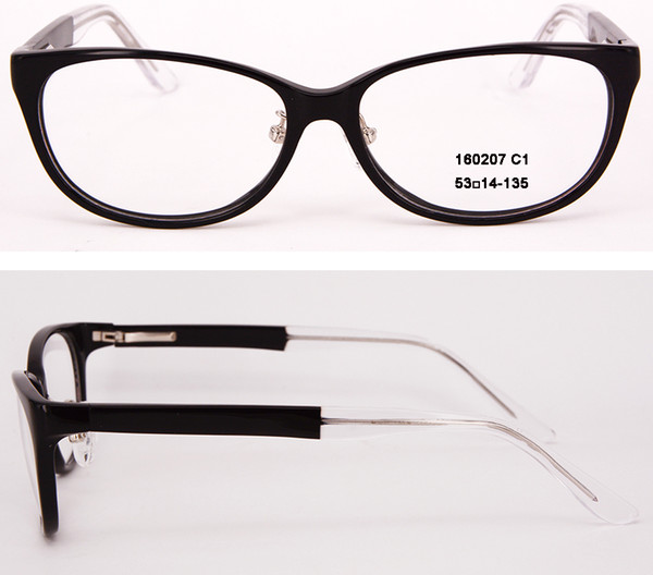 New Arrival fashion Eyeglasses frames for Women and Men Designer eyeglass frame full-rim Acetate Optical frame with Clear Lens 160207