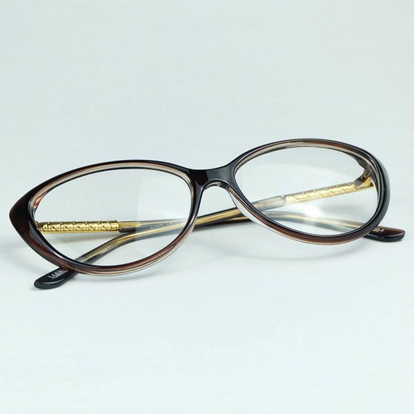 Crescent Style Cat Eye Frame Metal Rhombic Plaid Legs With Whole Rods Good Made Optical Glasses For Sexy Lady