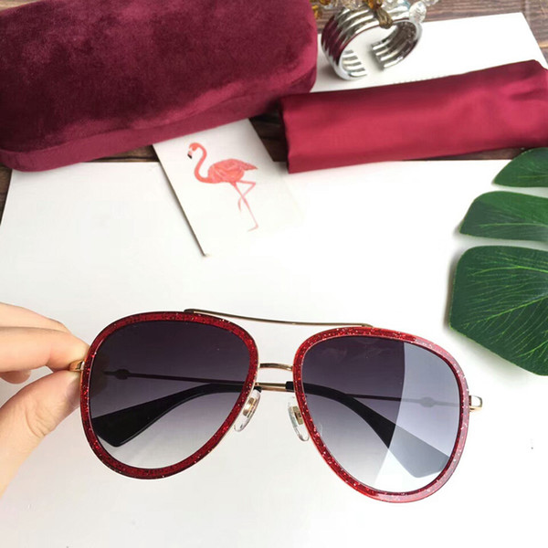 Luxury Sunglasses UV Protection Women's Sun Glasses Pilot Glasses TOP Quality Leopard Print Eyeglasses Frame GG0062 Brand Designer Eyeglasse