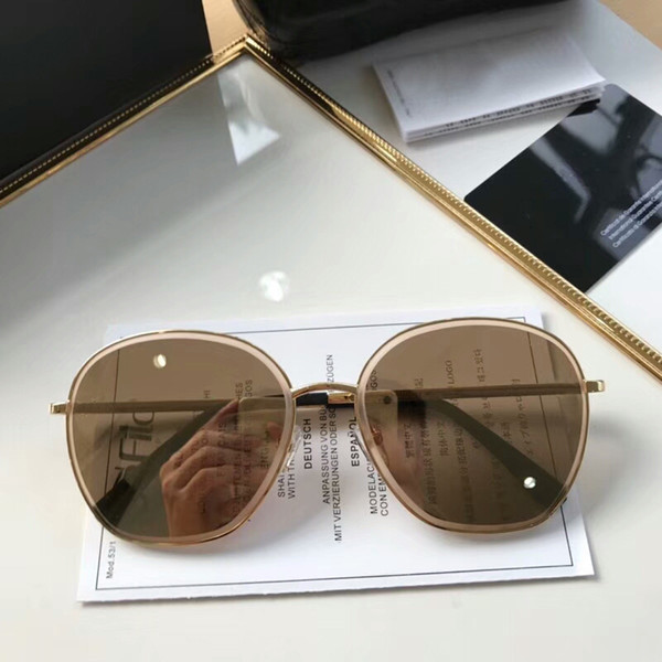 New Round Glasses Fashion Women Sunglasses Vintage Metal Eyeglasses Frame Sunglasses Men Mirror Anti-UV oculos de sol feminina UV Protection