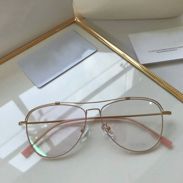 Luxury Women Eyeglasses With Plain Lens Light Weight Metal Glasses Frame Brand Design Plain Glasses vintage Oval Spectacles Clear Lens Opti