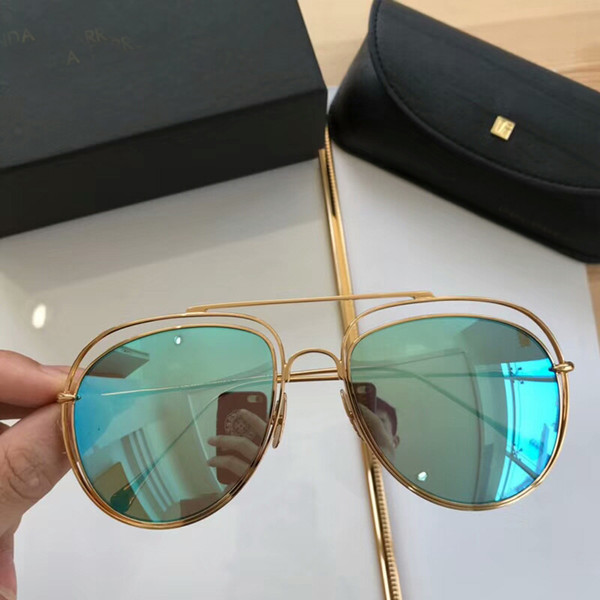 TOP QUALITY Luxury Sunglasses Men Women Driving Pilot Classic Vintage Eyewear Sunglasses Metal Frame Brand Designer Glasses Fashion Eyewear