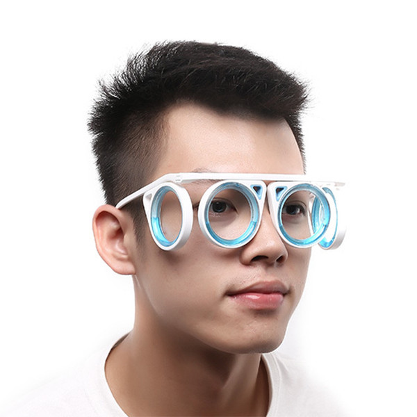 Anti-motion sickness seasickness airborne liquid glasses unisex adult children glasses blue liquid detachable flexible frame folding portabl