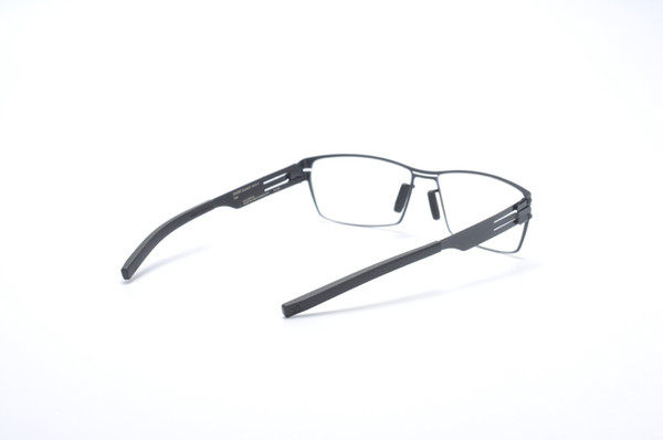 Irregular figure-shaped frame stainless steel germany Brand Glasses Screwless myopia prscription lenses with original case