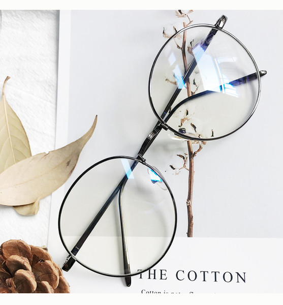 Harajuku glasses frame retro, round glasses, anti blue light, myopia and radiation protection spectacles frames for men and women