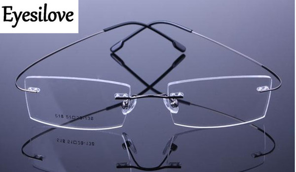 (12pcs/lot) Non-screw titanium Rimless optical frame, memory titanium glasss frames accept mixed order