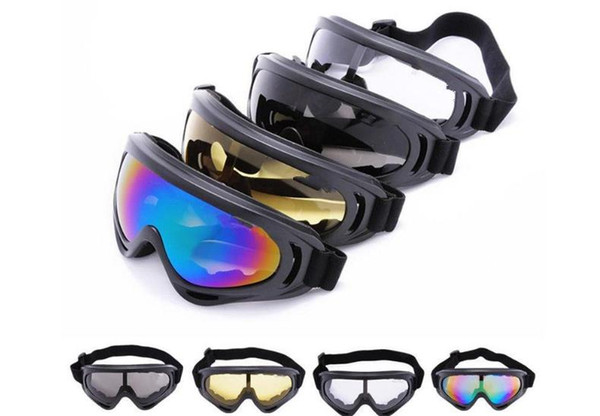 X400 Sunglasses Airsoft Goggles UV400 Wind Dust Protection Tactical Paintball Colorful 5 Color Glasses Outdoor Sports Snowboard