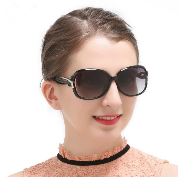 Women lady Retro polarized sunglasses big frame classic fashion BOW deco 2229 sun glasses driving mirror Eyeglass googles eyewear a366