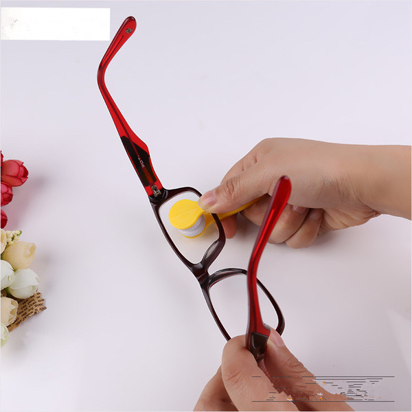 2017 New Mini Portable Sun Glasses Microfibre Spectacles Cleaner Glasses Wipe Clean Cleaning Clip Glasses's Companion Mix Colors