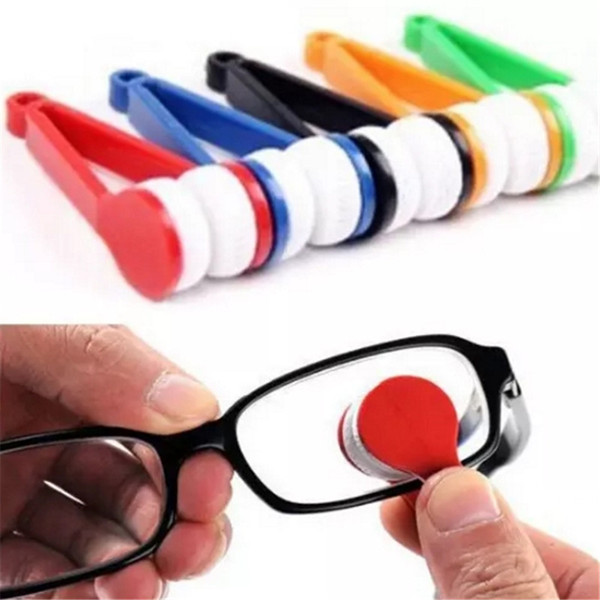 Free Shipping Mini Sun Glasses Eyeglass Microfiber Brush Sun Glasses Glass Cleaner Cleaning Spectacles Tool Clean Brush aa514-521 2018041602