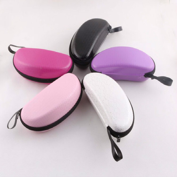 Wholesale Hot Sell Colorful Cover Sunglasses Case For Lady Glasses Box With Zipper Crush Resistance Waterproof Eyeglass Cases