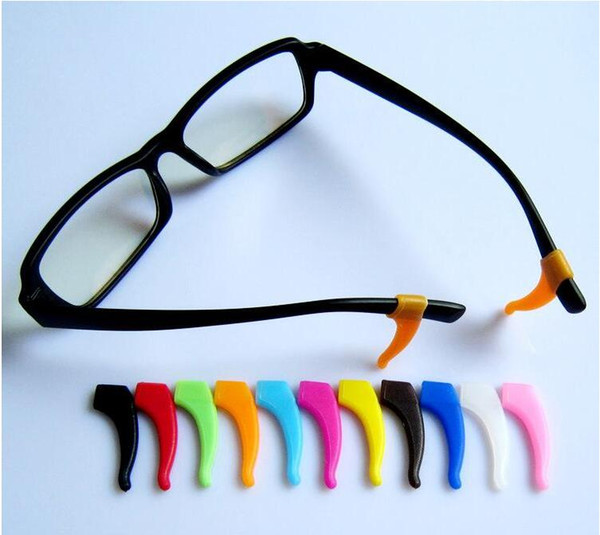 Hot 600pcs Eyeglass Ear hook Eyewear Glasses Silicone Temple Tip Holder High quality eyeglass eyewear glasses Anti Slip silicone ear