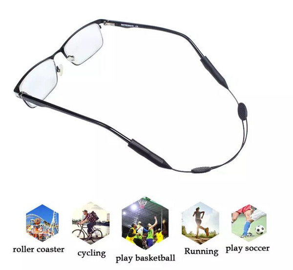 Adjustable Silicone Eyeglass Neck Strap Rope Retainer Holder for Adult and Children