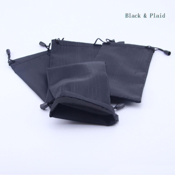 Wholesale 100pcs/lot Black Colors Sunglasses Pouch Soft Eyeglasses Bag Glasses Case Hot Wholesale Good Quality Pouch