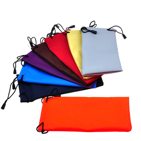 100pcs Waterproof Leather Plastic Sunglasses Pouch Soft Eyeglasses Bag Glasses Case Glasses Case Many Color Mixed 18*9cm Eyewear Accessories