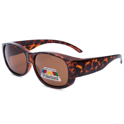 Polarized cover put over Prescription Sunglasses fit driving Women (Designed to wear over prescription glasses)