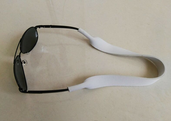 Blue Neoprene Sport Neck String For Eyeglasses white Sunglasses Strap Holder, 100pcs/lot, Free Shipping