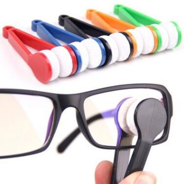 3 Pcs/Lot Portable Handle Eyeglass Sun Glasses Microfiber Spectacles New Cleaner Clean Wipe Eyeglass Cleaner