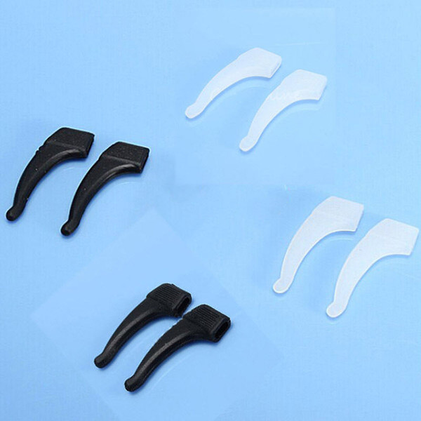 4 Pairs Silicone Temple Hook Glasses/Spectacle Holder Anti Slip Tip Ear Grip New #T701