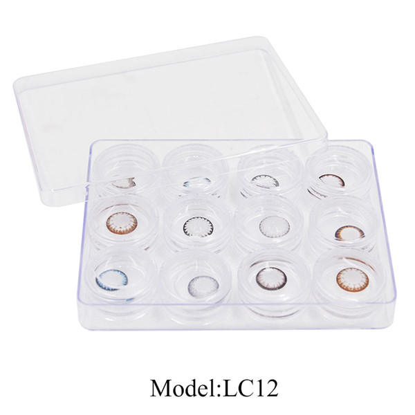 LC12 Hot Selling Eyeglasses Case Transparent Contact Lens Plastic Cases