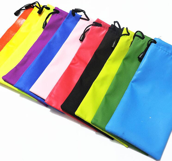 Free Shipping Durable waterproof Dustproof plastic sunglasses pouch soft eyeglasses bag glasses case Eyewear Accessories 100pcs