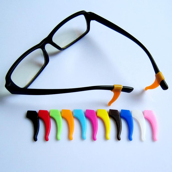 Comfortable Silicone Anti-slip Holder for Glasses Removable Silicone Ear Hook Eyeglass Temple Tip High Quality 11 Colors