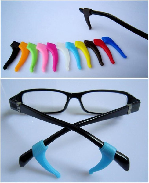 Hot 200pcs Eyeglass Ear hook Eyewear Glasses Silicone Temple Tip Holder High quality eyeglass eyewear glasses Anti Slip silicone ear