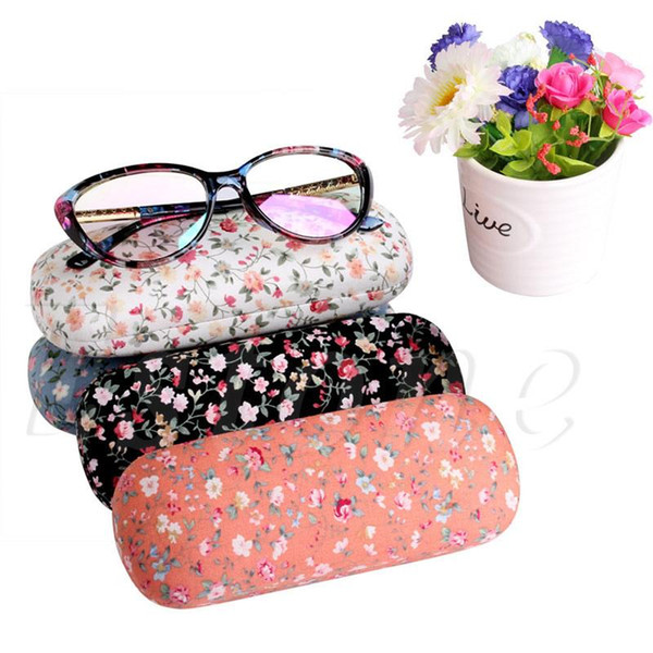 100pcs/lot Eyewear Protector Box Pouch Bag Sunglasses Case Protable Floral Sunglasses Hard Eye Glasses Case