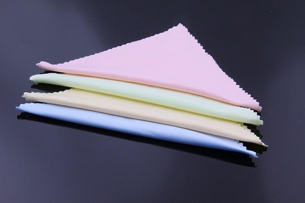 High quality Colorful microfiber 135*135mm sunglasses cloth professional eyeglass cleaning cloth sunglass eyewear cloth