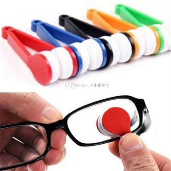 Free Shipping Mini Sun Glasses Eyeglass Microfiber Brush Sun Glasses Glass Cleaner Cleaning Spectacles Tool Clean Brush aa514-521 2018041602