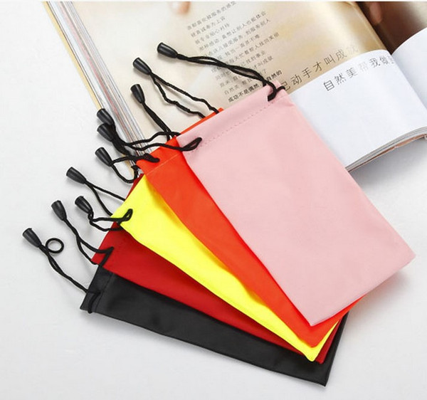 Random shipment Colorful new Hot sale Waterproof sunglasses pouch soft Eyeglasses Glasses Bag Case free shipping