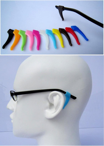 Wholesale 600pcs Eyeglass Ear hook Eyewear Glasses Silicone Temple Tip Holder High quality eyeglass eyewear glasses Anti Slip silicone ear