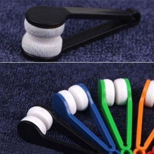 1PC New Microfiber Mini Sun Glasses Eyeglass Microfiber Brush Cleaner Cleaning Spectacles Tool Clean Brush auto cleaning accessories