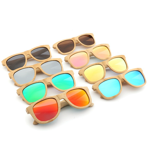 Wooden Sunglasses Polarized Bamboo Brand Sun Glasses Vintage Wood Case Beach Sunglasses for Driving gafas de sol