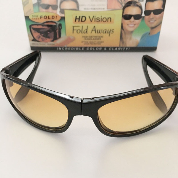 HD Vision Fold Aways High Definition Sunglasses Deluxe- Single with Retail Box