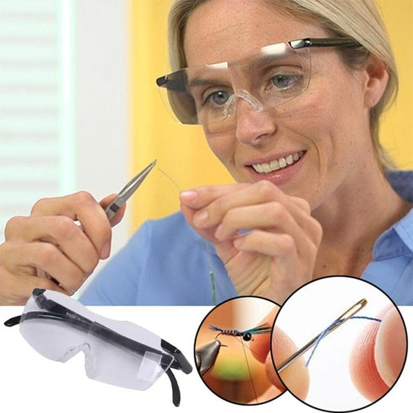 New 250 Degree Vision Glasses Magnifier Magnifying Eyewear Reading Glasses Portable Gift For Parents 160% Magnification