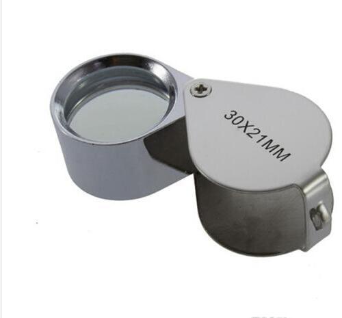 Fast 12PCS 30x 21mm Jewelers Eye Magnifying Glass Magnifier Loupe