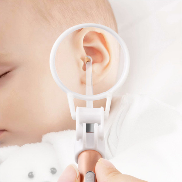 Magnifier Portable Rotatable Child Illuminate Ear spoon Digging ear accessories Handheld 3 times magnification Plastic Detachable