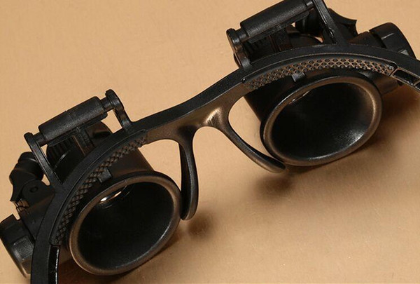 1x Glasses Type Magnifying Glass 10X 15X 20X 25X Eye Jewelry Watch Repair Magnifier Glasses With 2 LED Lights New Loupe Microscope