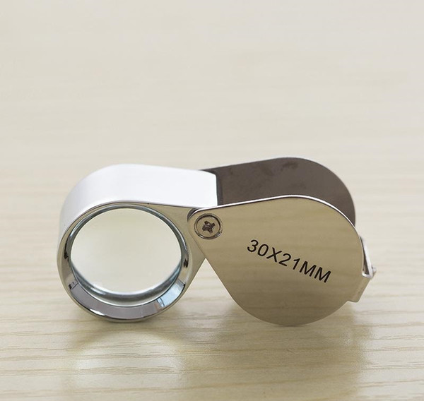 Hot Sale 30x21mm Jewelers Eye Magnifying Glass Magnifier Jewelers Loupe Lens loupe made of optical glass