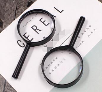 Wholesale -2 Pcs Reading 5x Magnifier Hand Held Magnifying 25mm Glass Handheld 2016new Arrival Free Shipping