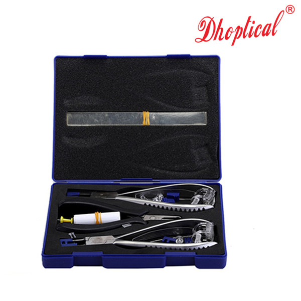 rimless glasses plier set u-clip eyeglasses processing tool for glasses shop by dhoptical