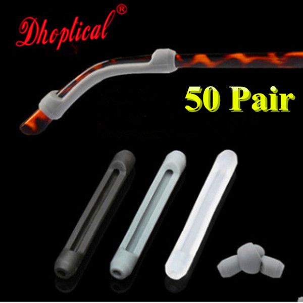 100pcs eyeglasses temple tips eyewear temple avoid glasses slip silicone material big size 4 color by dhoptical free shipping