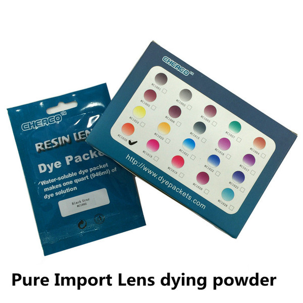 10pcs Resin glasses Lens Tinting Powder packet Material eyeglasses Color Tint Dying Dye Solution Packet E4710 Free Shipping