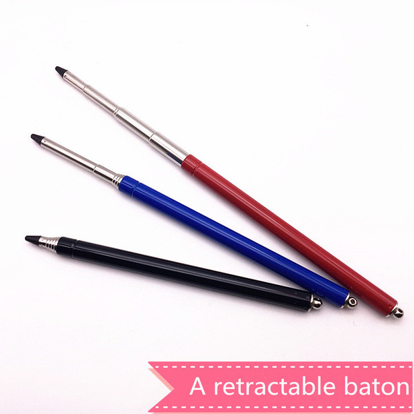 2pcs Updated lightweight stainless Lsizes pen retractable Optometry baton sight stick light extension-type pen teacher point