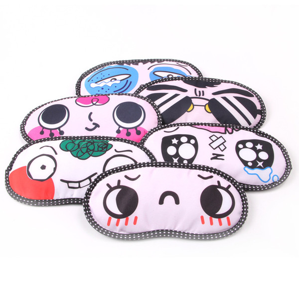 Cute Cartoon Sleeping Eye Face Mask Cover Funny Novelty Eye Cover Travel Shades Blindfold