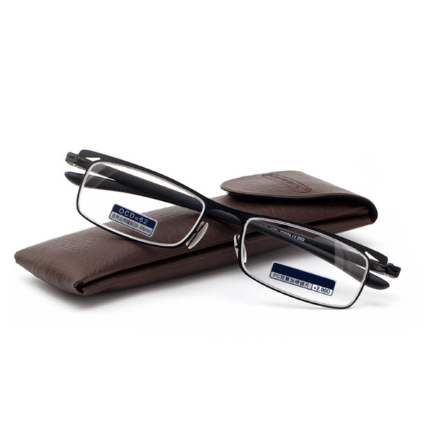 Eyewear Reading Glasses Metal Deluxe Rectangular gun Frame Business occasion Unisex