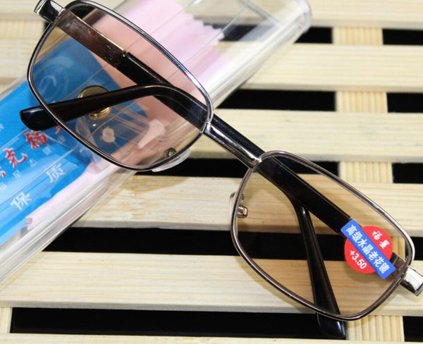 Vintage Retro Rectangle Frame Reading Glasses Smoke Tinted Lens Anti Reflective Sun Readers Sunglasses +1.00 ~ +4.00 Eyewears