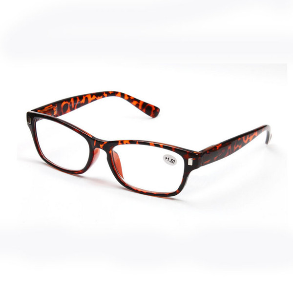 Vintage Reading Glasses Resin Lens Eyeglasses Women Eyewear Leopard Plastic Frame Eye Reader +1.0~+3.5 Strength