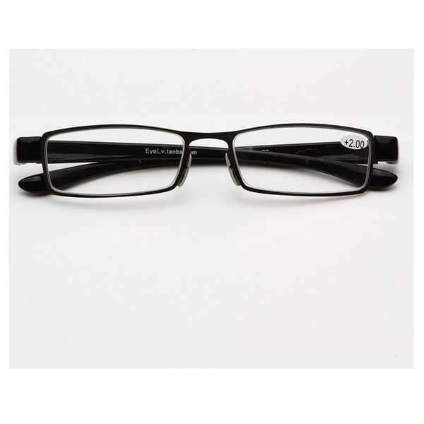 Fashion Black Lady Man Reading Glasses Women Magifiying Eyeglasses Eyewear Eye Reader +1.0~+4.0 Maginifier Resin Lens Glasses Metal Frame